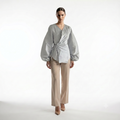 HEZAK  Wrap Tie Top