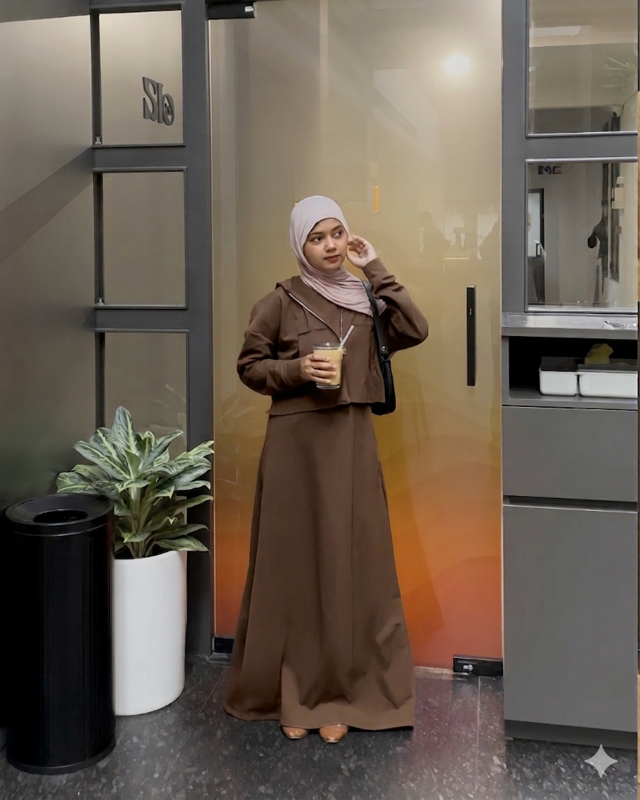 Hezak jacket, top and skirt