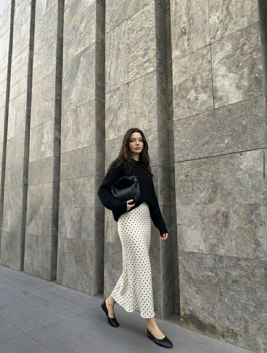 HEZAK POLKA DOT SKIRT